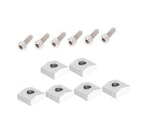 HANABASS Bloques de Cejuela de Metal con Tornillos Abrazaderas de Bloqueo para de Trémolo de Guitarra Eléctrica 6 Piezas Accesorios de Instrumentos Musicales Instalación