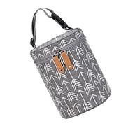 HANABASS Bolsa de Almacenamiento Térmica para Biberones de Organizador de Botellas de Comida Aislante Portátil con Asa para Paseos y Gris