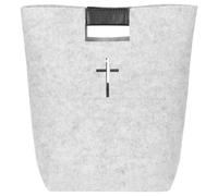 HANABASS Bolsa de Fieltro para Biblia con Diseño Cruzado Bolsa de Mano para Hombres y Mujeres para Compras y Estudios Tote Resistente y Cómoda para Iglesia y Viajes