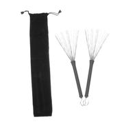 HANABASS Bolsa para Cepillos de Instrumento de Percusión de Alambre de Acero Accesorios para Tambores de Jazz Cepillos de Percusión con Bolsa para Uso Conciertos