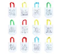 HANABASS Bolsa para Pintar DIY Plegable y Ligera Gran Capacidad de 12 Piezas y Fomento la Imaginación Varios Estilos Adecuada para Práctica de Pintura en Casa Varios Estilos