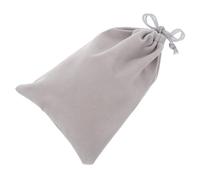 HANABASS Bolsa Protectora para Ocarina de 6 Agujeros, Estuche de Franela Gris con Cordón, Bolsa Organizadora Multifuncional para Accesorios y Almacenamiento Portátil
