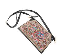 HANABASS Bolso de Hombro de Estilo Bohemio para Mujer Bolso de Hombro con Cuentas Coloridas y Estampado de Elefante para Fiestas y Bodas