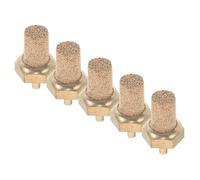 HANABASS Boquilla de Aire para Máquina de Nieve 5 Piezas, Filtro de Cobre M5 para Generador de Niebla y Espuma, Silenciador Integrado para Efectos de Escenario Profesional