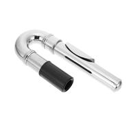 HANABASS Boquilla para Flauta Plateada de Recambio Accesorio Creativo con Codo Compatible con Instrumentos Musicales Fácil Instalación y Resistente la Corrosión