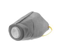 HANABASS Bozal para Polvo de Perro Malla de Malla bozal de Perro Transpirable máscara de Cachorro arnés de Boca de bozales para Mascotas bozal de máscara de Tela no Tejida Gris