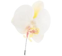 HANABASS Broche de Orquídea de Seda para Boda y Baile, Prendedor de Solapa Delicado que Realza el Look Estilo Vintage Elegante