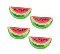HANABASS Broche De Sandía Para Suéter y Chal, Pinza Creativa De Aleación Para Ropa y Bolsos, Accesorio Para Eventos Sociales y Vacaciones, Pack De 4 Broches Superficie Lisa