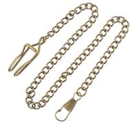 HANABASS Cadenas de Relojes de Bolsillo Vintage de Aleación Decorativa 37,5 Cm Estilo Retro Accesorios para Hombre Uso Diario Pack de 3 Piezas Color Cobre Antiguo
