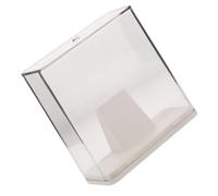 HANABASS Caja Organizadora de Medallas para Exhibición en Escritorio, Color Crema, Cubierta Transparente y Base Estable, para Almacenamiento y Exhibidor de Premios Deportivos y Académicos