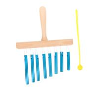 HANABASS Campanas de Viento de 8 Barras para Niños Instrumento de Percusión Educativo Carillón de Viento de Madera y Acero Inoxidable para Principiantes y Actividades Musicales