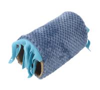 HANABASS Casa Túnel para Pequeños Animales Madriguera Suave de Peluche para Chinchillas y Conejos Refugio Cálido y Acogedor para Hámsters y Cobayas Nido de Descanso Fácil de Limpiar y