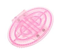 HANABASS Cepillo de Masaje Corporal de Meridianos Rosa Cepillo Manual de PVC para Puntos de Acupuntura Masajeador Suave y Portátil para Ducha Cuidado y Relajación Corporal en Casa