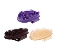 HANABASS Cepillo de Masaje de Meridianos Corporal de Silicona Set de 3 Piezas Multicolor Herramienta Ergonómica para Terapia de Puntos de Acupuntura Masajeador Manual Portátil para