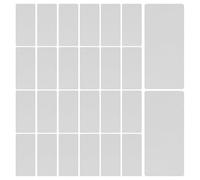 HANABASS Cinta Adhesiva de Doble Cara Transparente sin Rastro, Rectangular 30 Piezas, Cinta Fuerte Nano para Montaje en Pared, Tira Adhesiva Removible Multiusos para Oficina y Hogar