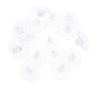 HANABASS Clips de Succión para Cables de Pvc 4.3cm, Organizador de Cables 20 Piezas para Luces de Cadena, Reduce Caídas y Fácil de Usar en Paredes