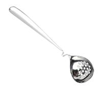 HANABASS Colador de Acero Inoxidable 304, Cuchara Ranurada Mango Largo, Filtro Colador para Olla Caliente, Herramienta de Cocina Resistente y Colgante para Escurrir Alimentos, 1 Pieza