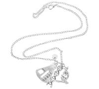 HANABASS Collar Colgante Ciencia Estructura Adn Metal Resistente para Mujer Uso Diario Fiesta Elegante Diseño Creativo Espiral Length Ajustable