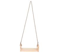 HANABASS Columpio de Madera para Bebés Recién Nacidos Asiento Macramé Beige Accesorio y Ergonómico para Sesión de Fotos y Decoración Adecuado para Interiores y Exteriores