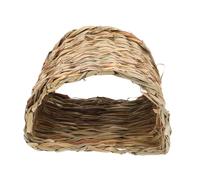 HANABASS Conejera De Casa De Hierba para Hámster Juguete De Cobaya Tapete De Heno para Conejo Hierba para Cobaya Escondites para Cobayas Cama De Juego para Conejo Túnel para