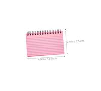 HANABASS Cuaderno de Notas Espiral Tamaño Carta con Tarjetas Didácticas Rayadas, Papel, 6 Piezas para Planificación y Toma de Notas Rápida en Oficina o Estudio
