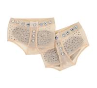 HANABASS Cubiertas de para Baile con Rhinestones Protectores de Planta para Práctica de Danza del Vientre Medias Duraderas y Cómodas para Mujer Talla S