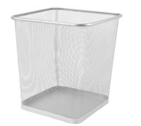 HANABASS Cubo de sin Tapa de Hierro Hueco para Oficina y Hogar, Resistente al Óxido, Diseño Simple y Hermoso, Papelera Metálica para Uso Doméstico