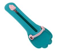 HANABASS Cuchara de Gato Cuchara para Golosinas para Gatos para Apretar y Alimentar Plástico Azul Dueños de Mascotas