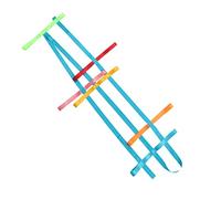 HANABASS Cuerda de Seguridad para Caminar para Niños Color Aleatorio Asas Múltiples, Material de Poliéster Ligero y Espacio Adecuado para Paseos al Aire Libre y a Parques