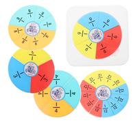 HANABASS de Fracciones Creativo Material Didáctico de Matemáticas para Edad Escolar Coloridas para Aprendizaje Visual y Ejercicios Prácticos Color Aleatorio Color Aleatorio