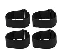 HANABASS de Objetos de Correas Adhesivas Organizadoras y Fijadoras 4 Piezas de Nylon Negras para Uso Diario como Tiendas y Cañas de Pescar