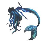 HANABASS Decoración de Pared Little Mermaid de Metal Diseño Elegante y Fácil Instalación para Uso Interior y Exterior en Jardín y Patio