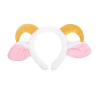 HANABASS Diadema con Orejas de Cabra Diadema de Animal Orejas de Cordero para Carnaval Accesorio para Disfraz de Cabra