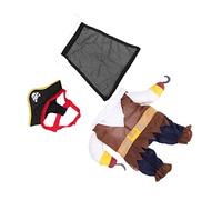 HANABASS Disfraz de Pirata para Perros XL Ropa para Mascotas Adorable y para Halloween Sombrero para Cachorros Temático para Fiestas