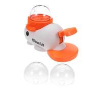 HANABASS Dispensador de Comida para Perros con Puzzle Lento Juguete Forma de Alimentador Automático Giratorio con Botón para Entrenamiento y Hábitos Cachorros