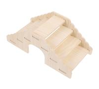 HANABASS Escalera De Madera Natural para Hámster y Animales Pequeños Juguete De Escalada para Jaula para Chinchillas y Mascotas Diversión y Ejercicio Un Entorno Saludable