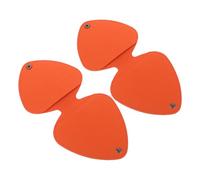 HANABASS Estuche para Púas de Guitarra Naranja Compacto 2 Piezas, Organizador Portátil de Almacenamiento para Accesorios de Guitarra, Funda Resistente para Púas, Adecuado para Conciertos