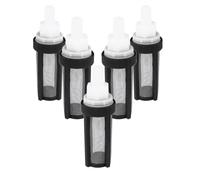 HANABASS Filtro de Bomba de Agua de 5 Piezas para Tubo de Silicona y Entrada de Agua, Acero Inoxidable, 9 mm, para diámetro Interior 7 mm o 8 mm, Uso Profesional, fácil de Instalar