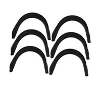 HANABASS Forros De Bolsillo para Mesa De Billar Americano 3 Pulgadas Plástico Negro 6 Piezas Kit De Reemplazo Accesorios para Juegos y Sala De Billar