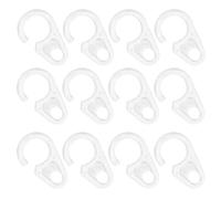 HANABASS Ganchos de Cortina de Plástico Transparentes, 30 Unidades Pequeñas, Flexibles E Invisibles, Compatibles Anillas de Madera y Metal para Decoración de Ventanas y Hogar