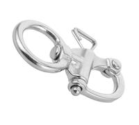 HANABASS Grillete Giratorio para Aparejo de Barco de Acero Inoxidable 65 MM Gancho Resorte de Alta Resistencia Clip de Anclaje Marino para Navegación y Accesorios de Barcos Recreo