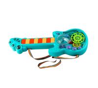 HANABASS Guitarra Eléctrica Juguete Musical para Niños Pequeños Instrumento Educativo Luz y Sonido Juguete de Guitarra para Fiestas y Cumpleaños Diseño sin Pilas