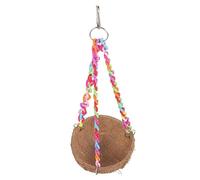 HANABASS Hamaca para Loros De Cadena Resistente Juguete De Columpio con Cáscara Natural Casa Nido Colgante para Pájaros para Hamacas Colgantes y Descanso Jaula