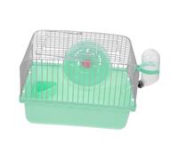 HANABASS Jaula De Transporte para Hámsteres y Chinchillas, Portátil para Viajes Al Aire Libre, con Portabotellas, Ideal para Mascotas Pequeñas.