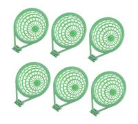 HANABASS Juego De 6 Nidos De Cría para Aves y Pajaritos, Cuencos De Plástico Verde, Tamaño Pequeño, Aptos para Incubación En Jaulas y Refugios, Ideales para Cuidadores De Aves