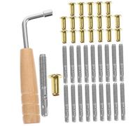 HANABASS Juego de Clavijas Giratorias para Lira de 19 Notas, Accesorio de Repuesto de Metal Duradero Llave de Afinación para Arpa, Accesorio Profesional para Instrumentos Musicales