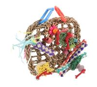 HANABASS Juguete Colgante para Pájaros Alfombrilla De Forrajeo Tejida De Algas Marinas para Periquitos y Aves Pequeñas Accesorio para Jaulas Estimula Actividad Física