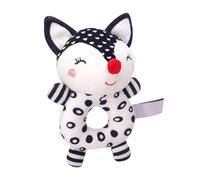 HANABASS Juguete Infantil Diseño Animal con Campana de Mano Educativo para Bebés y Niñas Superficie Suave y Peluche Musical para Estimular Coordinación y Atención