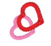HANABASS Juguete para Perros Limpiar Dientes Anillo Juguete Masticar Ruido Entretenimiento Colores Aleatorios