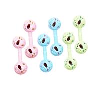 HANABASS Juguete Sonajero Infantil de Plástico Resistente a Golpes y Caídas Forma Adorable para Bebés de 0 a 1 Año, Pack de 6 Piezas Adecuado para Estimulación Temprana Color Aleatorio